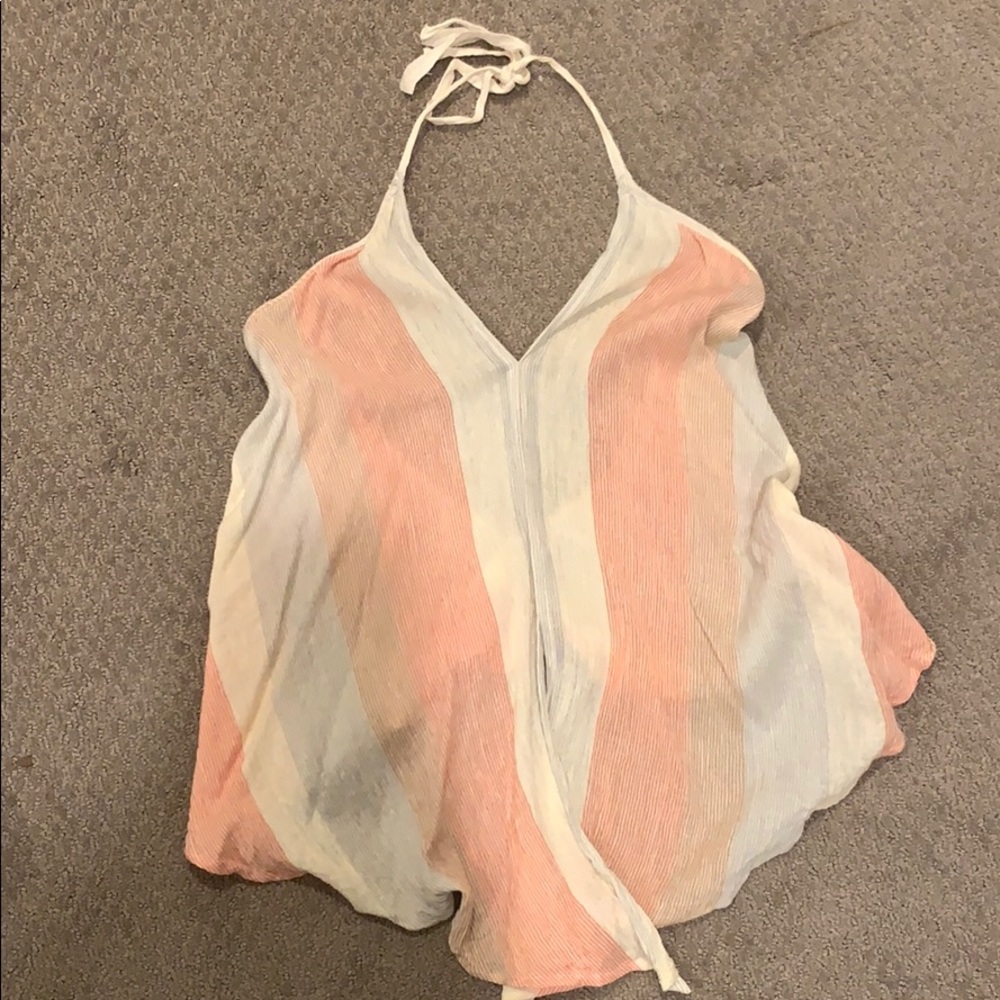 Multi colored halter top